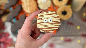 Red Velvet Welshcake Mummy Halloween Decoration
