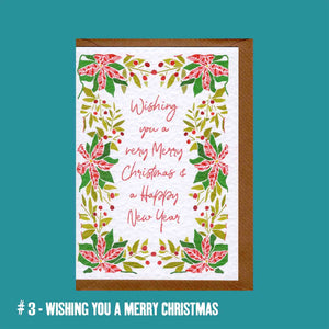 #3 Wishing You A Merry Christmas Greeting Card