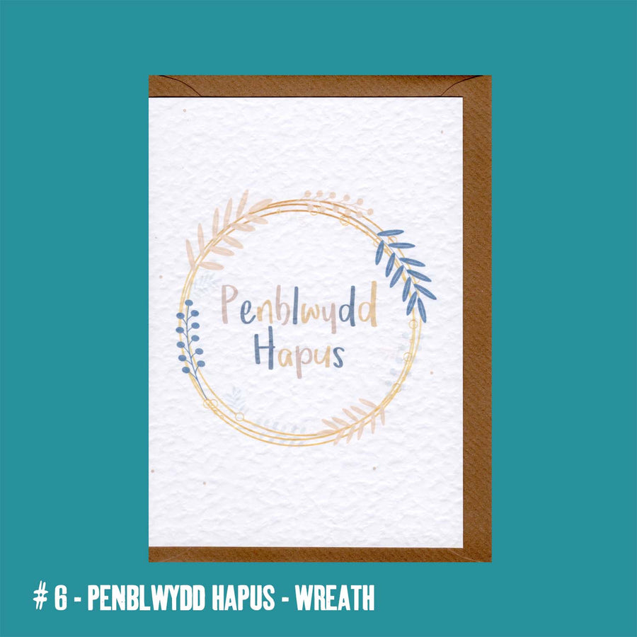 #6 Penblwydd Hapus Welsh Happy Birthday Greeting Card