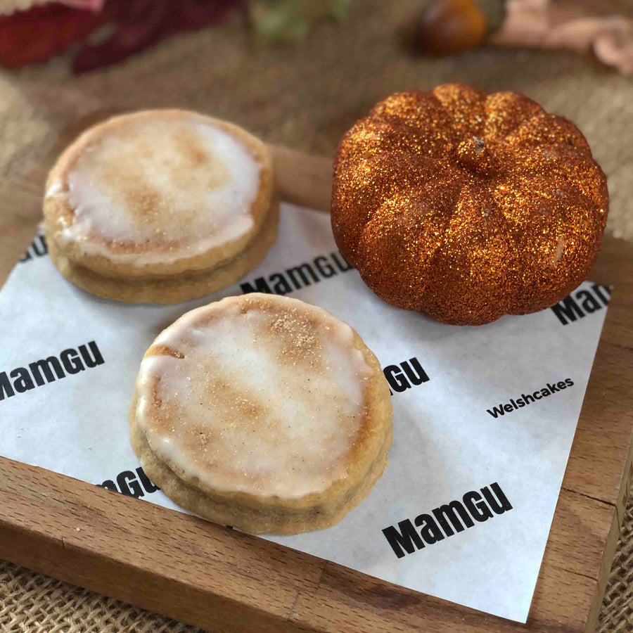 MamGu Welshcakes Halloween Gift Box Pumpkin Spice Welsh Cakes