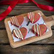Load image into Gallery viewer, Red Velvet Welsh Cakes from a Valentines Day and Dydd Santes Dwynwen Gift Box. Handmade Welsh Cakes from MamGu Welsh Cakes in Pembrokeshire Wales.
