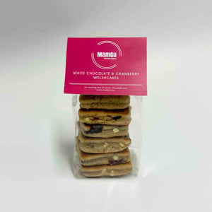 White Chocolate and Cranberry Welsh Cakes from MamGu Welshcakes