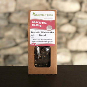 MamGu Welshcakes welsh cake blend tea by Chantler Teas. Welsh cake spices tea. Solva St David's Pembrokeshire