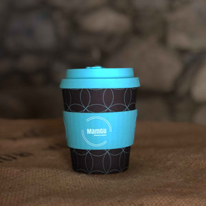 Reusable Bamboo Geometric Coffee Cup MamGu Welshcakes 