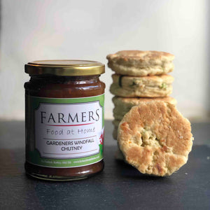 MamGu Welshcakes Cheese and Leek savoury welsh cake and chutney