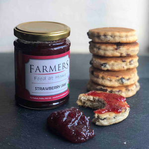 MamGu Welshcakes Traditional welsh cakes and strawberry jam from Farmers Food at Home, Solva, Pembrokeshire